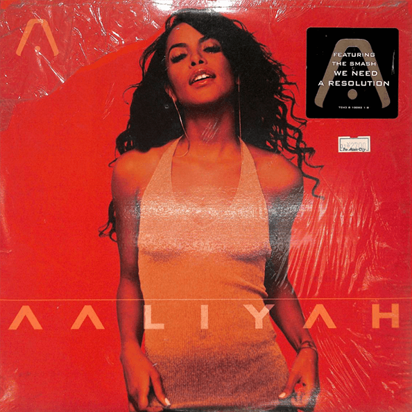 Aaliyahハイプステッカーシュリンク付LP